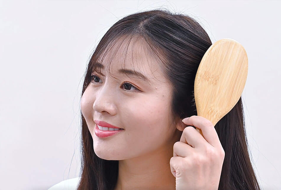 ヘアブラシの動画商品撮影