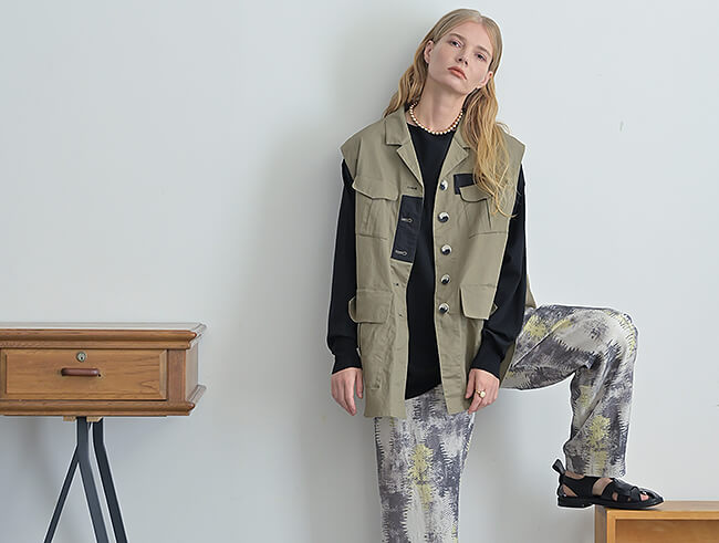 モデルのスタジオ撮影写真